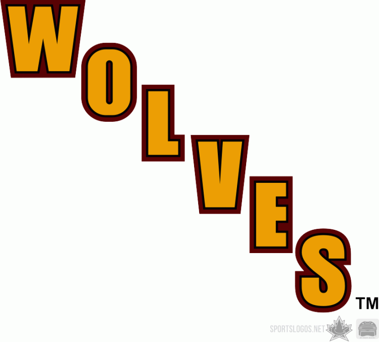 Chicago Wolves 2006 07-2008 09 Alternate Logo iron on heat transfer...